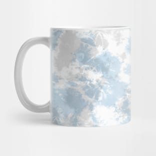 Soft Blue and Gray Tie-Dye Mug